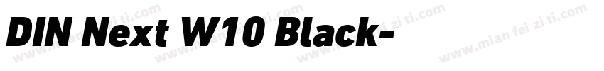 DIN Next W10 Black字体转换